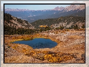 Polana, Staw, Góry, Elk Mountains, Przełęcz Cottonwood, Kolorado, Stany Zjednoczone